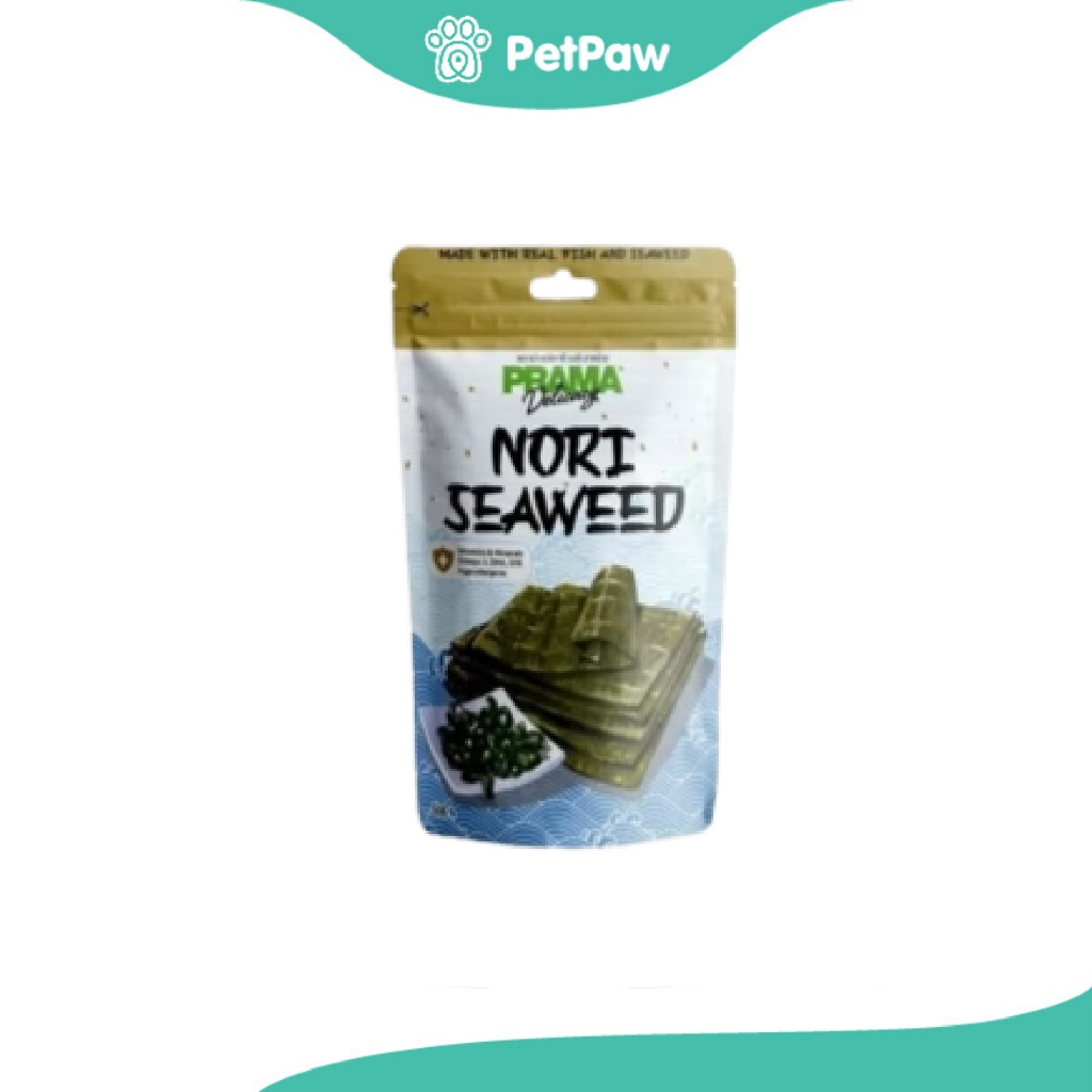 PRAMA Delicacy ขนมสำหรับสุนัข รส Nori Seaweed (นอริ สาหร่าย) 50 g.(50g.)