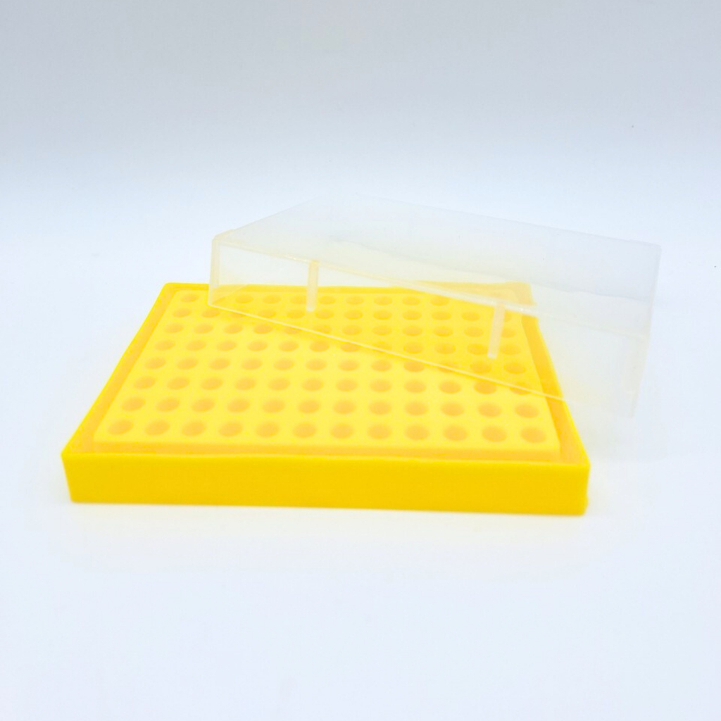 96well PCR Rack with cover แท่นวางหลอดพีซีอาร์พร้อมฝาปิด