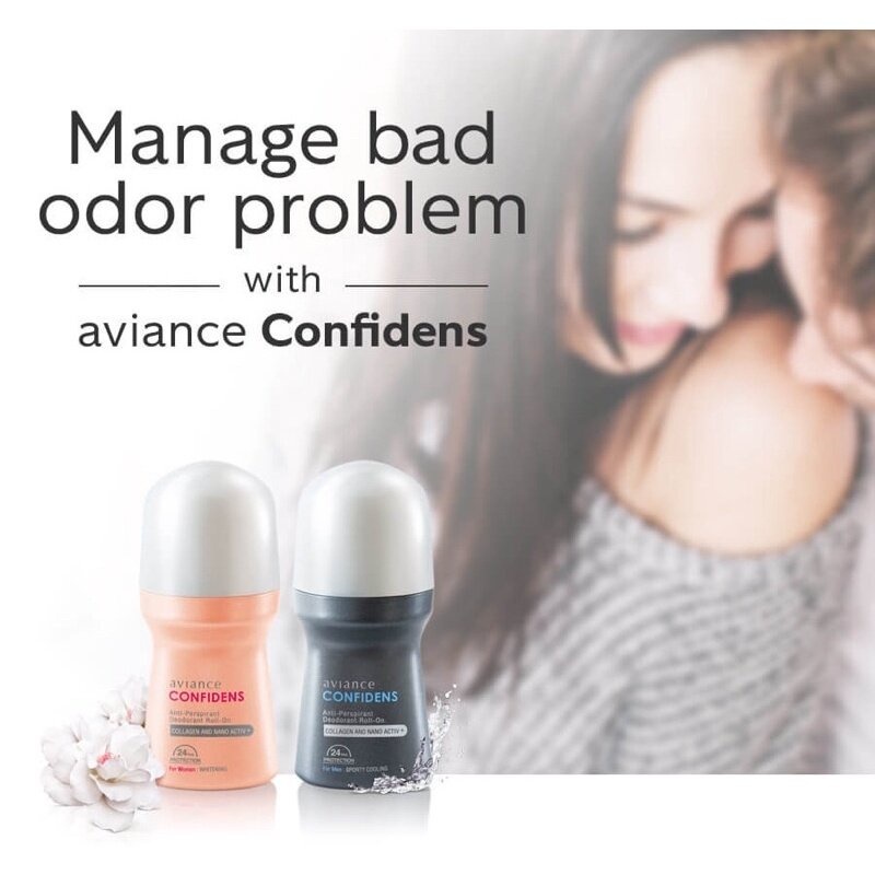 ของแท้ 💯 Aviance Confidens Anti-Perspirant Deodorant Roll-On โรลออน อาวียองซ์ คอนฟิเดนซ์ (1ขวด)