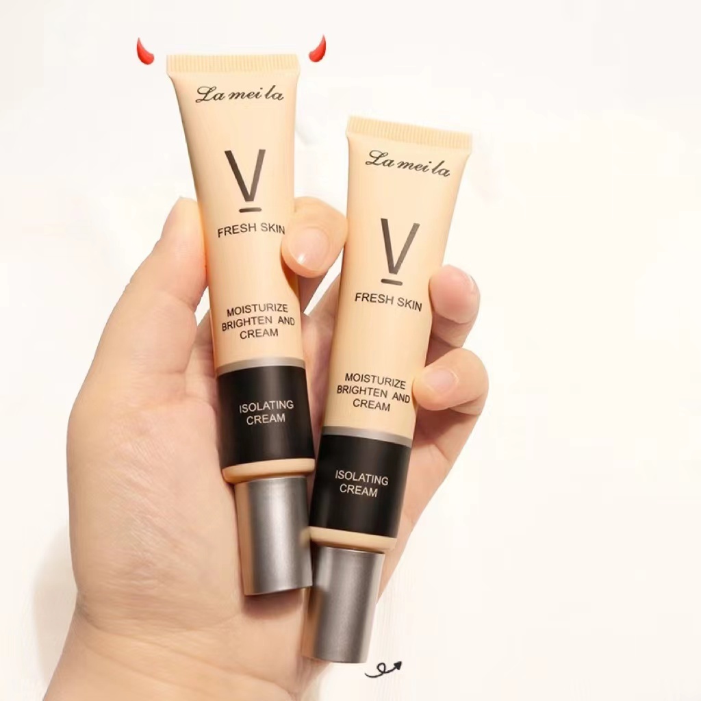 kk sale9:Lameila คอนซีลเลอร์ ปกปิดรอยสิว รอยแดง รองพื้นเนื้อครีมมี่จุดด่างดําและใต้ตาดํา ไพรเมอร์รองพื้น เบสครีม F3056