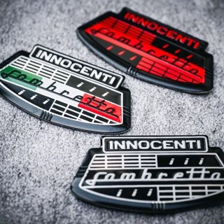 ฮิต!! เพลทโลหะ Innocenti Lambretta G350 V200 V125 สวยคลากสิก…