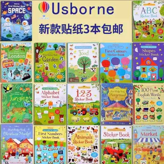 พร้อมส่ง Usborne Sticker English Book สมุดภาพสติ๊กเกอร์ หนังสือสติกเกอร์ติดสนุก สมุดสติกเกอร์ภาษาอังกฤษ