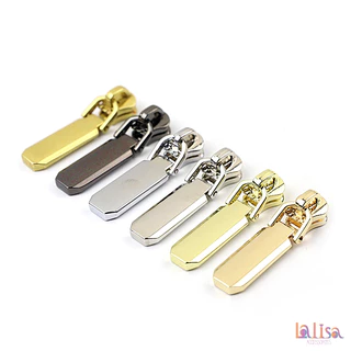 ซิปเสริมกระเป๋า ตัวดึงหัวซิป ตัวดึงซิปฟันโลหะเบอร์5 โลหะผสม metal zipper head (E-2-D,XY-C#5)