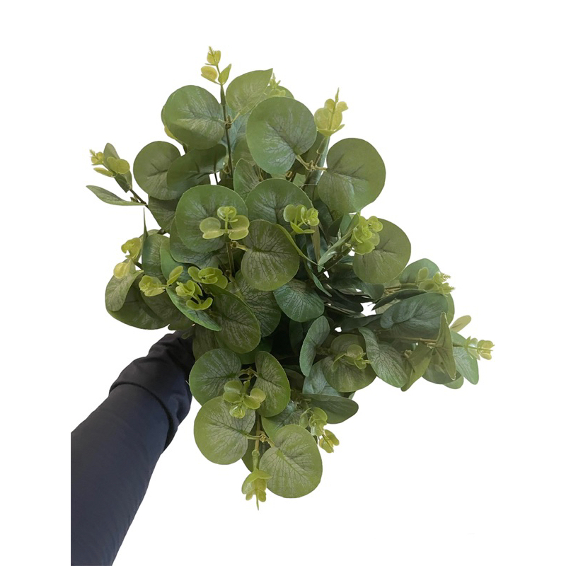 พร้อมส่ง ใบไม้ประดิษฐ์ รุ่นนิวยูคา5กิ่ง ใบไม้ปลอม ใบยูคา เสมือนจริง ยูคาปลอม