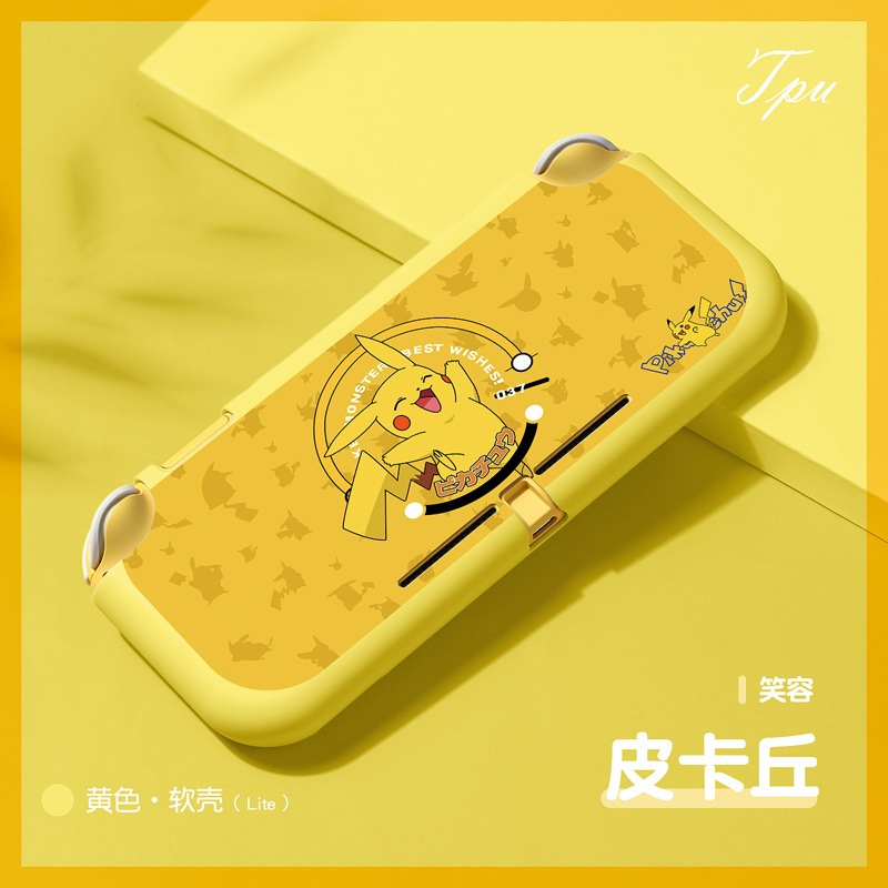 Nintendo switchLITE TPU lite game console embossed Pikachu Mario protective cover TPU half-pack soft shell