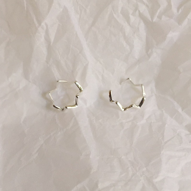 157-littlegirl gifts- Wave Ear Clip S925 (Single Prices/ราคาต่อชิ้น)