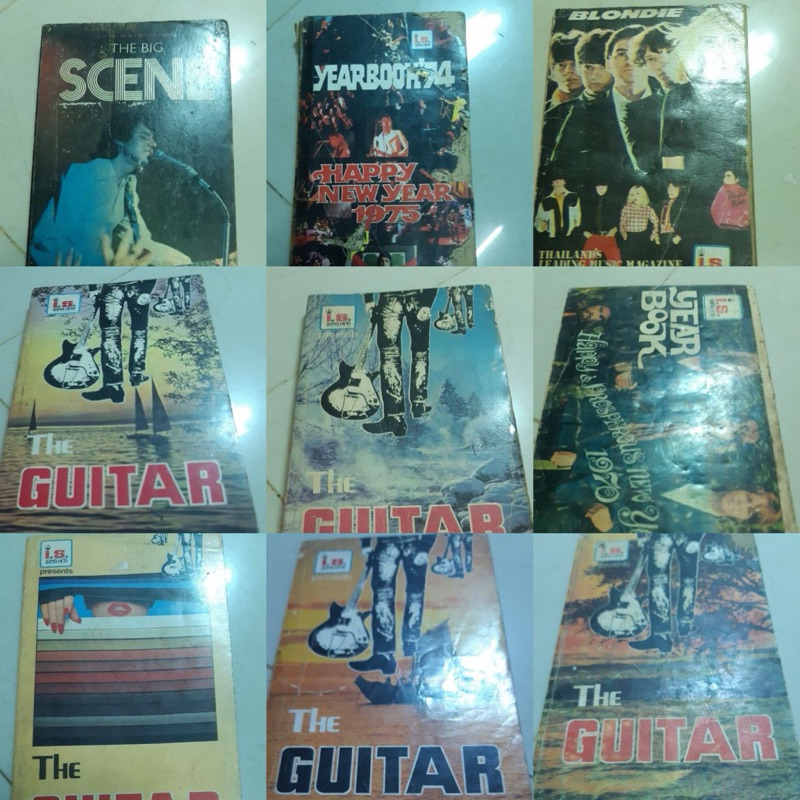 3.หนังสือเพลงสากลTHE GUITAR/เพลงสากลยุค90/NO.52/NO.55/NO.64/NO.66/68/YEAR BOOK NO.52/NO.132/THE BIG 