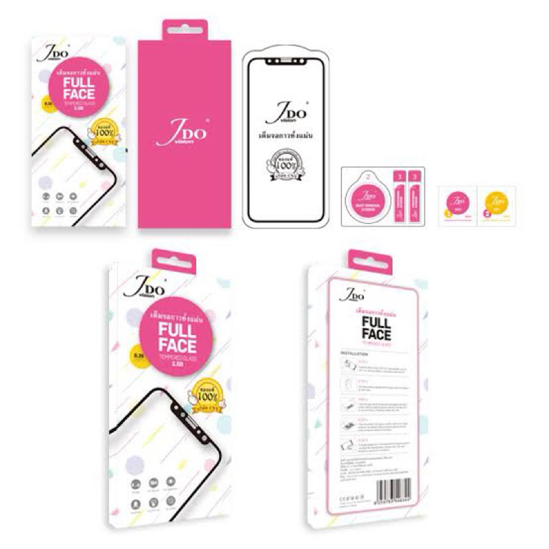 🚀 ฟิล์มกระจกเต็มจอ แบบใส JDO Samsung Note10lite J4Plus J6Plus A8Star A7(2018) A9(2018) S10lite S20FE S21FE S23FE S24FE - รูปที่ 2