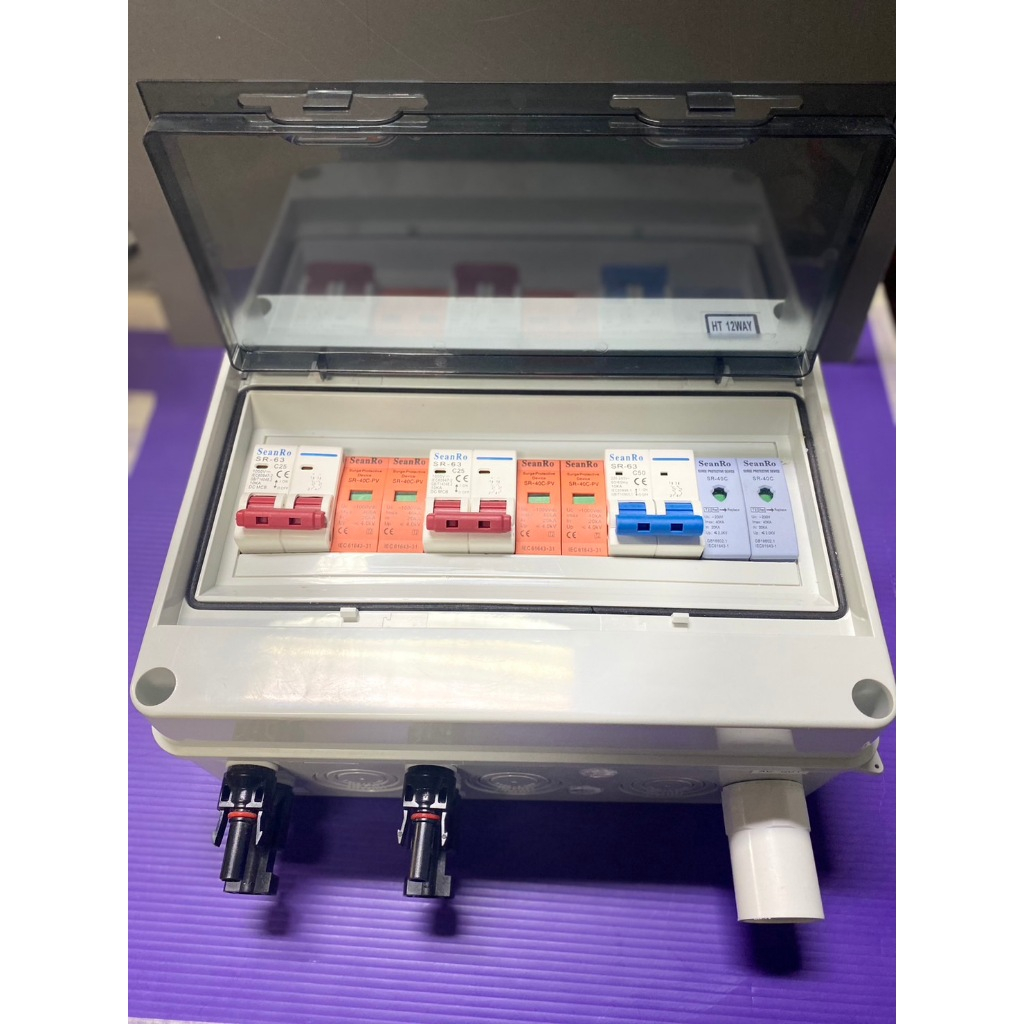 ตู้คอมไบเนอร์ AC-DC Solar Combiner Box 20kW with 1 to 4 PV string
