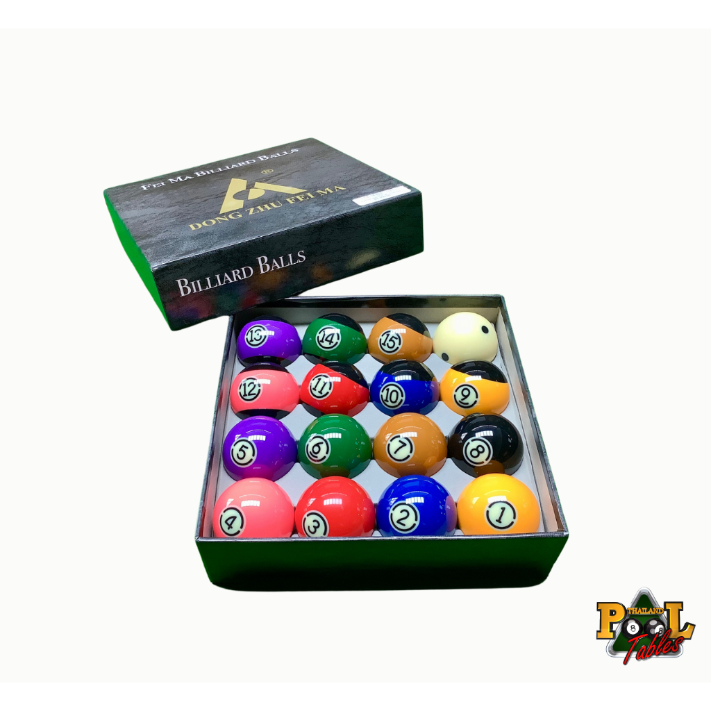 ชุดลูกพูล ฟีนอลิก เรซิ่น คละแบบ Phenolic Pool Ball Set 2 1/4"
