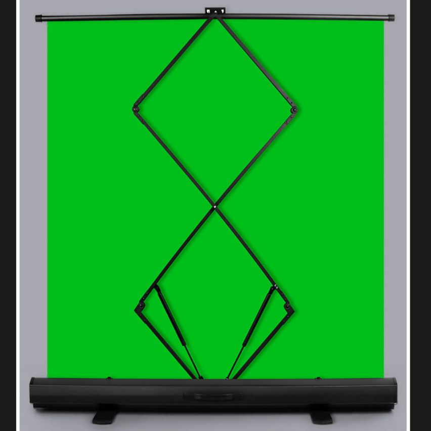 150X200 ฉากเขียว green screen ฉากถ่ายรูป ไลฟ์สด สตรีมเกมส์ กรีนสกรีน ฉากถ่ายรูป ผ้าเขียว Roll up ไฟสตูดิโอ camera stand