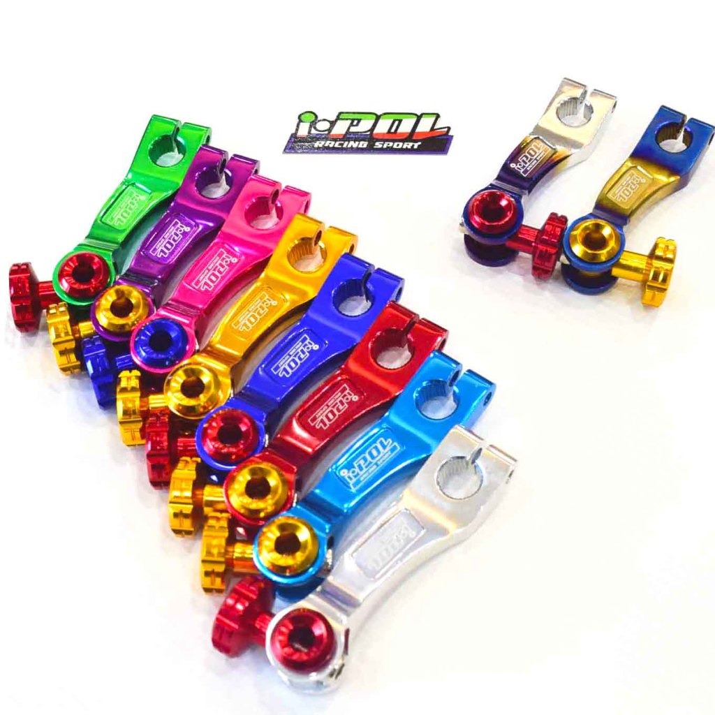 มือริงค์ดรัมเบรค์หลังอลูมิเนียม/มือริงค์เวฟ ทุกรุ่น/มือลิงจับเบรค์ดรัม WAVE/DREAM(ทุกรุ่น) ขาตรงงาน(ใช้ได้กับ HONDA ทุกร