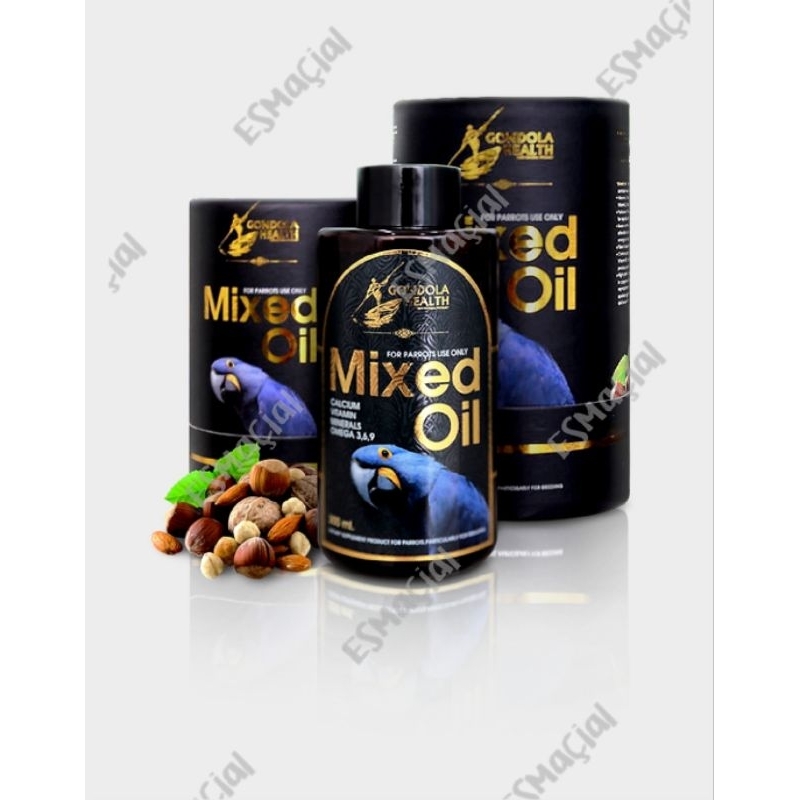 น้ำมัน สกัดเย็น สำหรับนก — Gondola Health Mixed Oil 300 ml.
