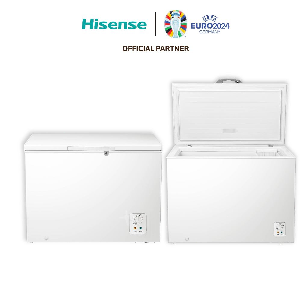 Hisense ตู้แช่แข็ง รุ่น RF359N4TW1 ขนาด 305 ลิตร ตู้เย็น สีขาว ตู้แช่แข็ง