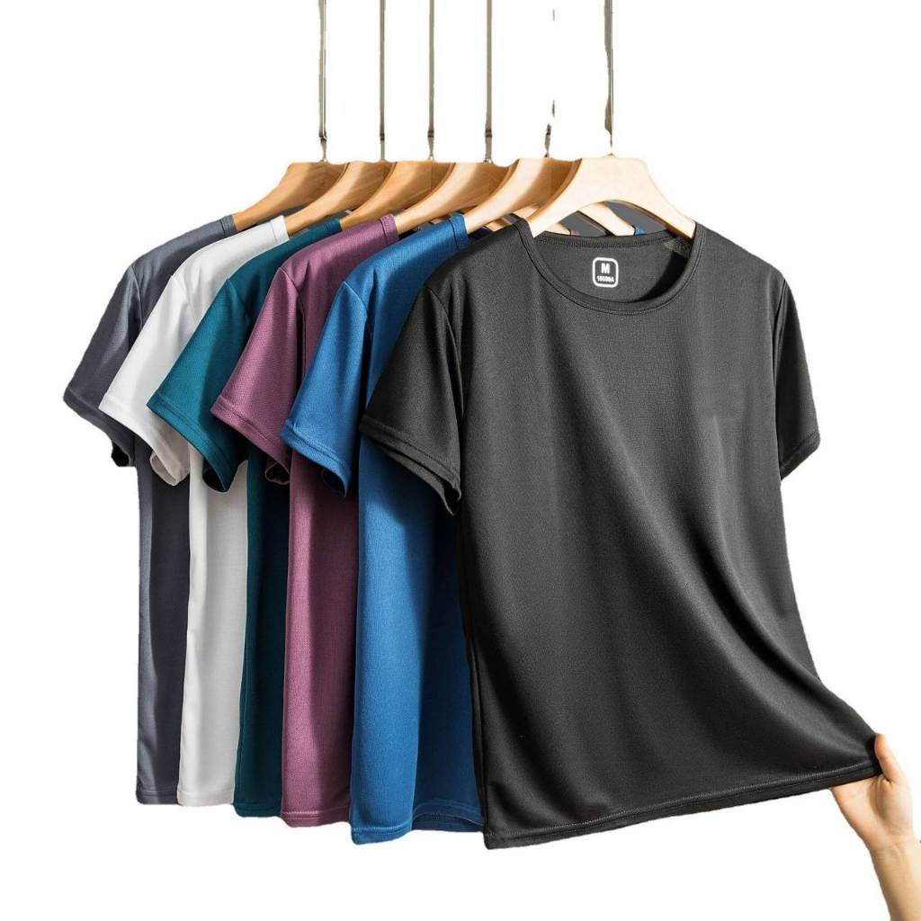 เสื้อยืดลำลองผู้ชายคอกลมเนื้อผ้าแห้งเร็วใส่สบาย Man Clothing