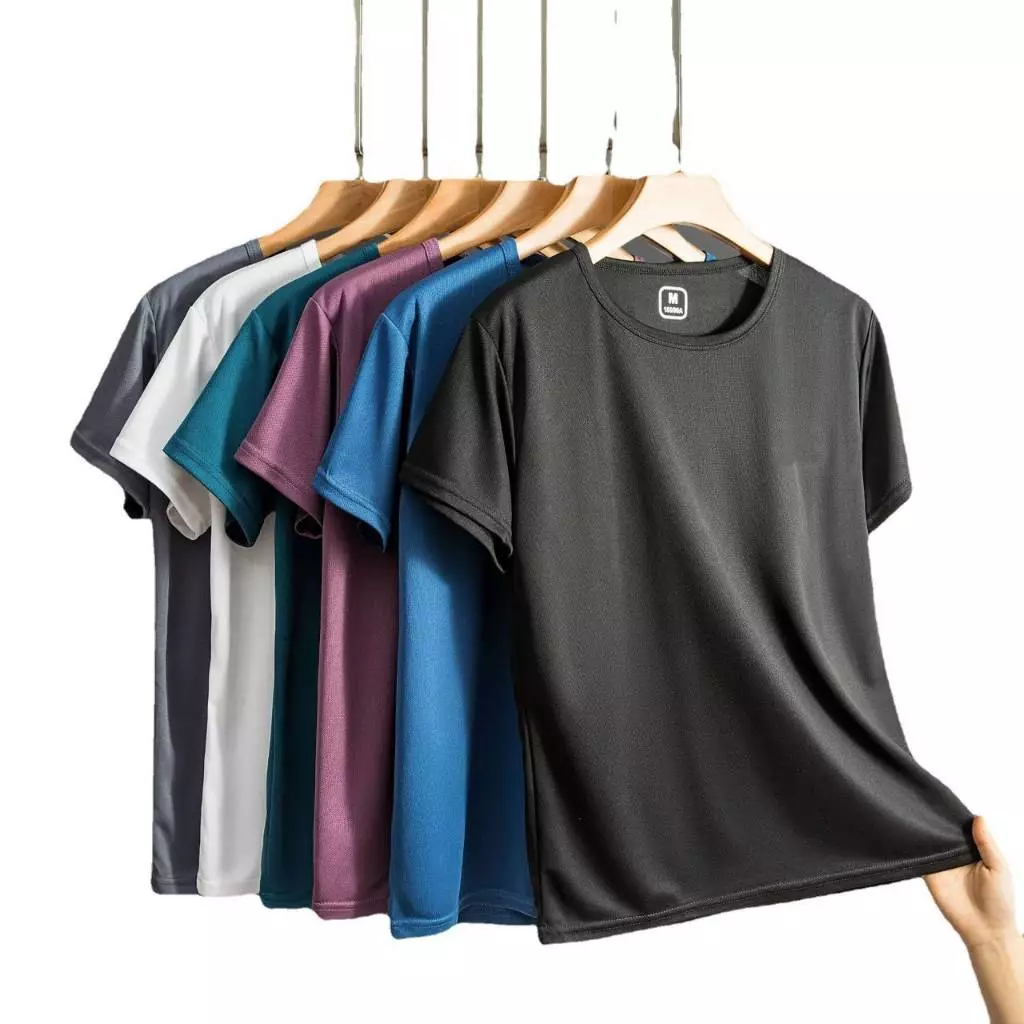 เสื้อยืดลำลองผู้ชายคอกลมเนื้อผ้าแห้งเร็วใส่สบาย Man Clothing