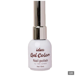 แฟลชเงินขาว ไอเดียเจล idea gel white diamond ( #01 ) ทาทับสีอะไรก็ได้ ทาเฉยๆก็ปัง (สีเจลต้องอบ)