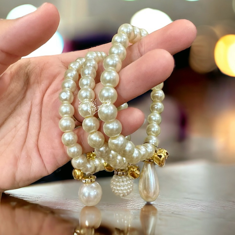 [พร้อมส่งทันที] **กำไลข้อมือมุข** เครื่องประดับชุดไทย ลอยกระทง ￼เพื่อนเจ้าสาว