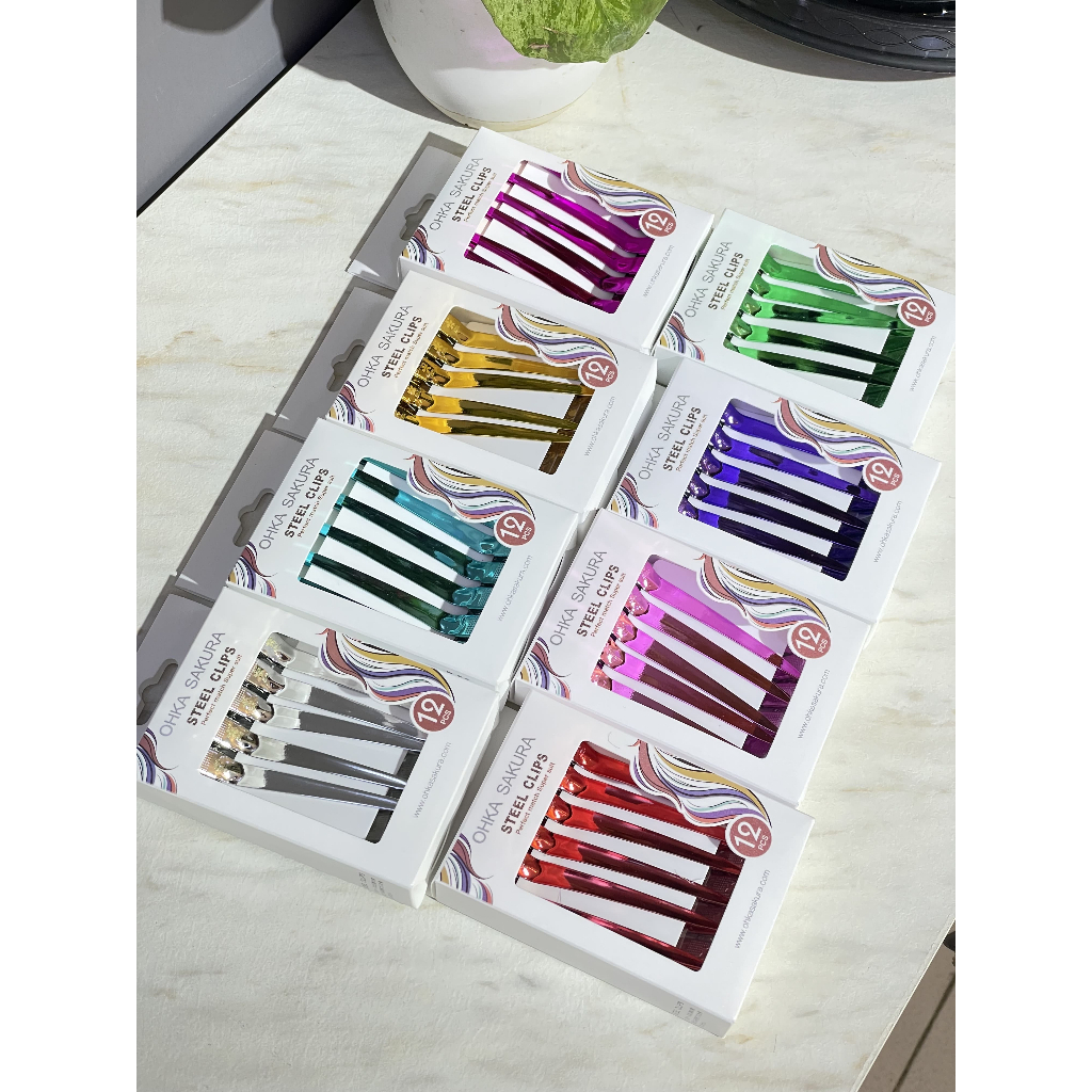 กิ๊บหนีบผม OHKA SAKURA   TYPE F090 เรียบ(90mm)