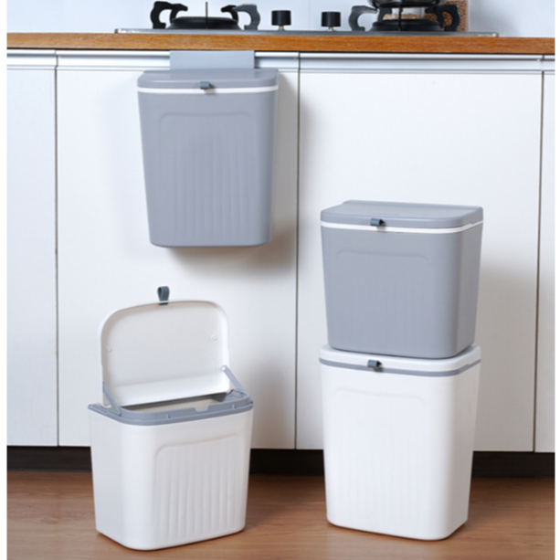 YY ถังขยะ ถังขยะแขวนเคาน์เตอร์ ถังขยะติดผนัง รุ่น HL-1792  l 003