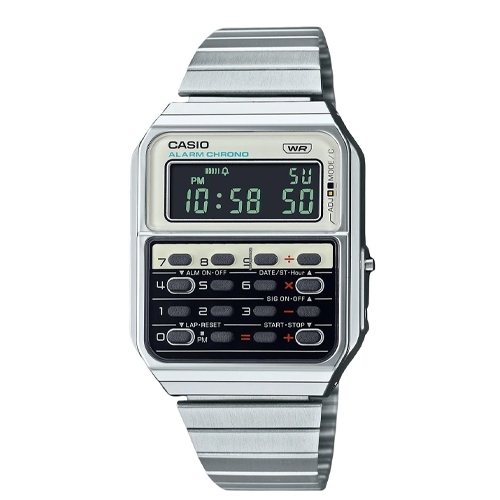 CASIO นาฬิกาข้อมือ สายสแตนเลส รุ่น CA-500WE,CA-500WEGG,CA-500WE-4B,CA-500WE-7B,CA-500WEGG-9B