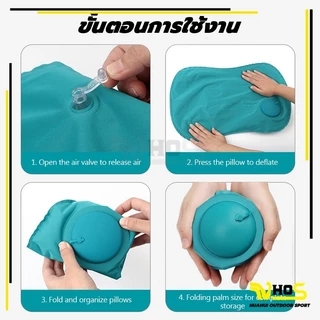 พร้อมส่ง หมอน ขนาดพกพา แคมป์ปิ้ง การท่องเที่ยว หมอนเป่าลม น้ำหนักเบา เหมาะสำหรับสำนักงาน