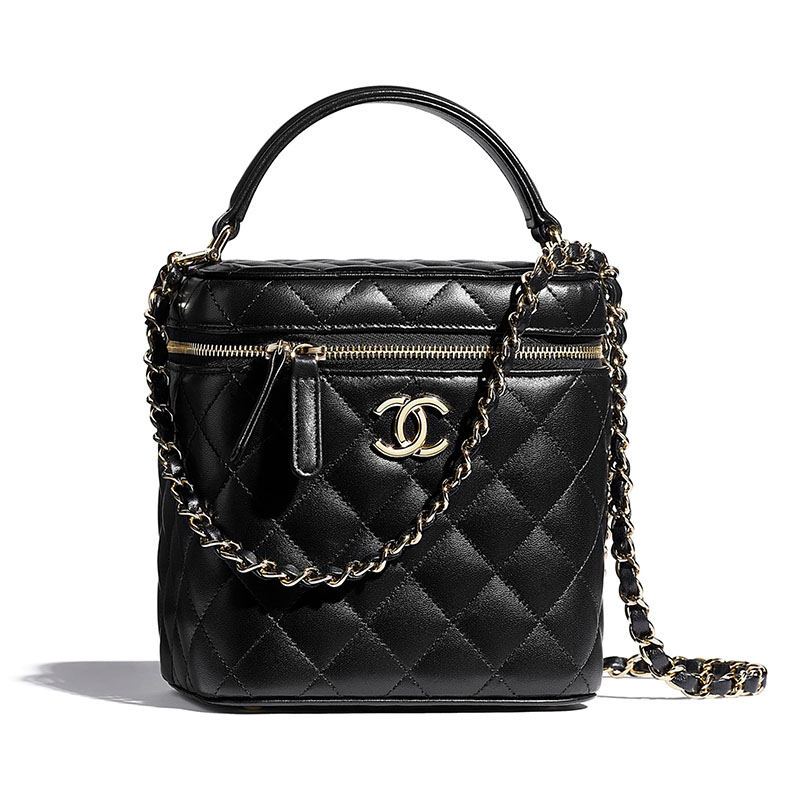 Chanel/หนังแกะ/กระเป๋าโซ่/กระเป๋าถือ/กระเป๋าสะพาย/AS2362/ของแท้ 100%