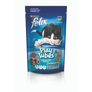 Party Mix / Felix Play Tube Cat Treats Crunch ปาร์ตี้มิกซ์ / เฟลิกซ์ เพลย์ ทูป 50g-60g