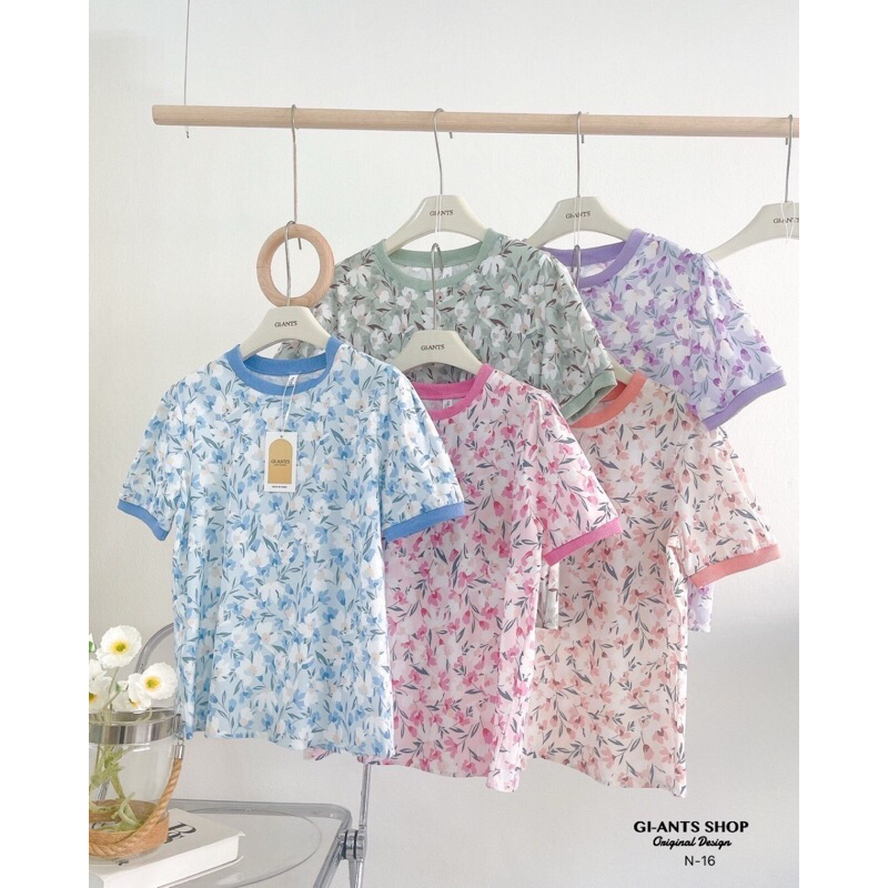 เสื้อยืด ป้าย Giant ผ้าคอตตอนนิ่มหน้า 38 ยาว23 นิ้ว