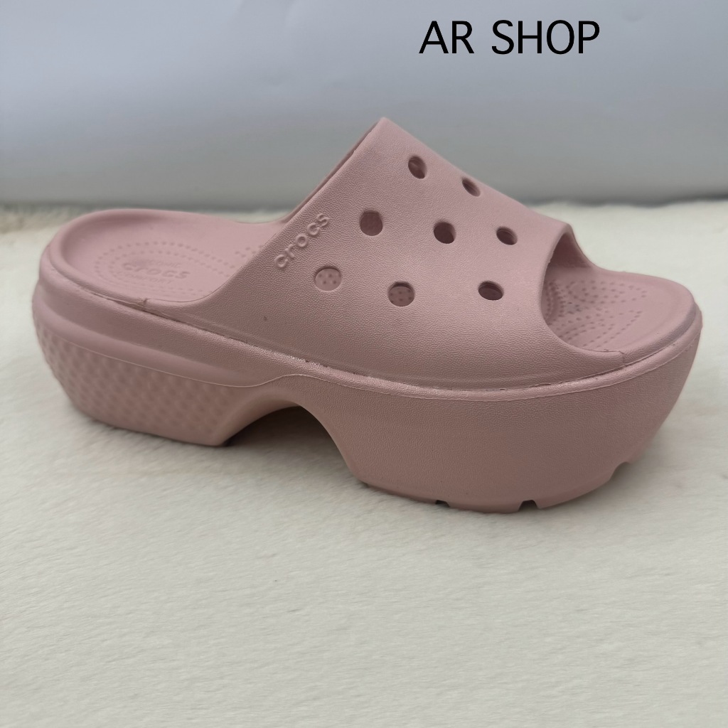 รองเท้า Crocs ส้นสูงแบบสวมสำหรับผู้หญิงสินค้าเข้าใหม่สวยทุกสีเลยค่ะ น้ำหนักเบานิ่มใส่สบายใส่สะดวกทั้งใส่และถอด ค่ะ