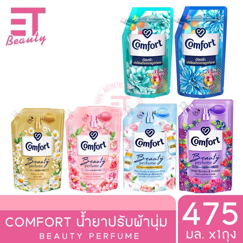etbeauty [ 1ถุง ] Comfort คอมฟอร์ท บิวตี้ เพอร์ฟูม น้ำยาปรับผ้านุ่ม หอมละมุน สดช