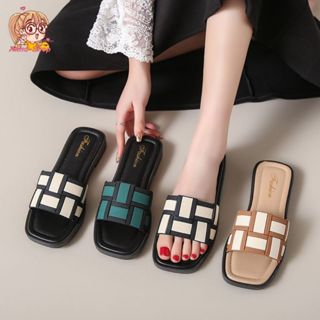 Anna shop รองเท้าแตะแฟชั่น สไตล์เกาหลี ลายชัดน่ารัก รองเท้าแ…