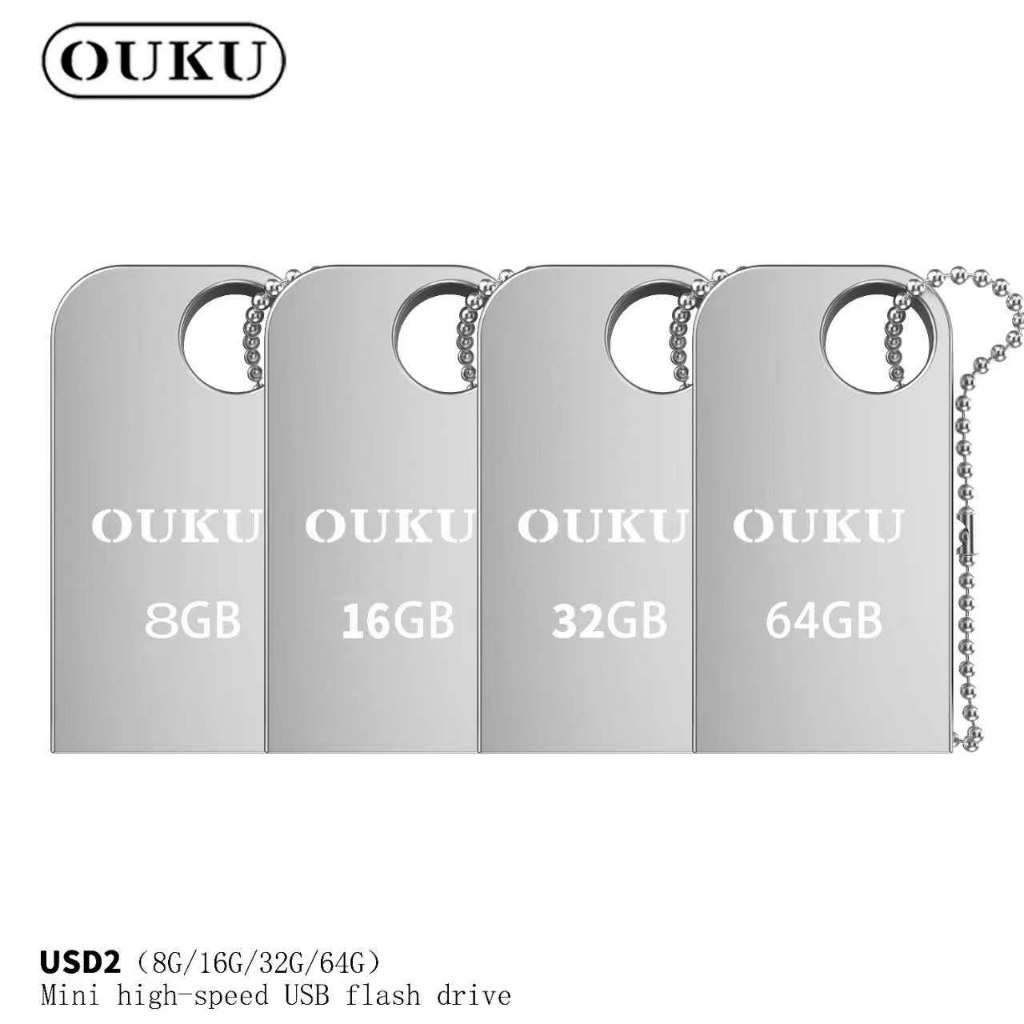 OUKU USD2 แฟลชไดรฟ์ USB อุปกรณ์จัดเก็บข้อมูล Mini high-speed flash drive (8/16/32/64GB) พร้อมส่ง
