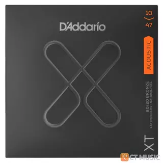 D’Addario XT 80/20 Bronze / Phosphor Bronze Acoustic Guitar Strings สายกีตาร์โปร่ง เบอร์ 10 / 11 / 12