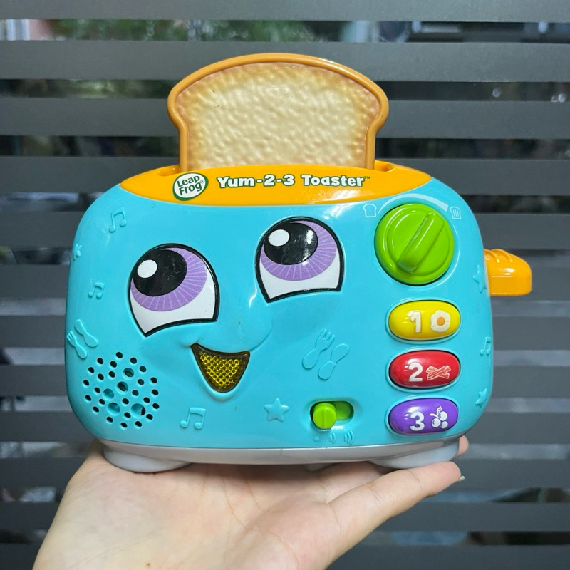 LeapFrog Yum-2-3 Toaster ของเล่นเครื่องปิ้งขนมปัง ของเล่นจำลอง **มือสอง**