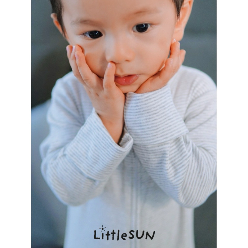 Littlesun ชุดนอนเด็ก 2 ซิป ชุดนอนคลุมเท้า บอดี้สูทเด็ก Two way zipper sleepsuit