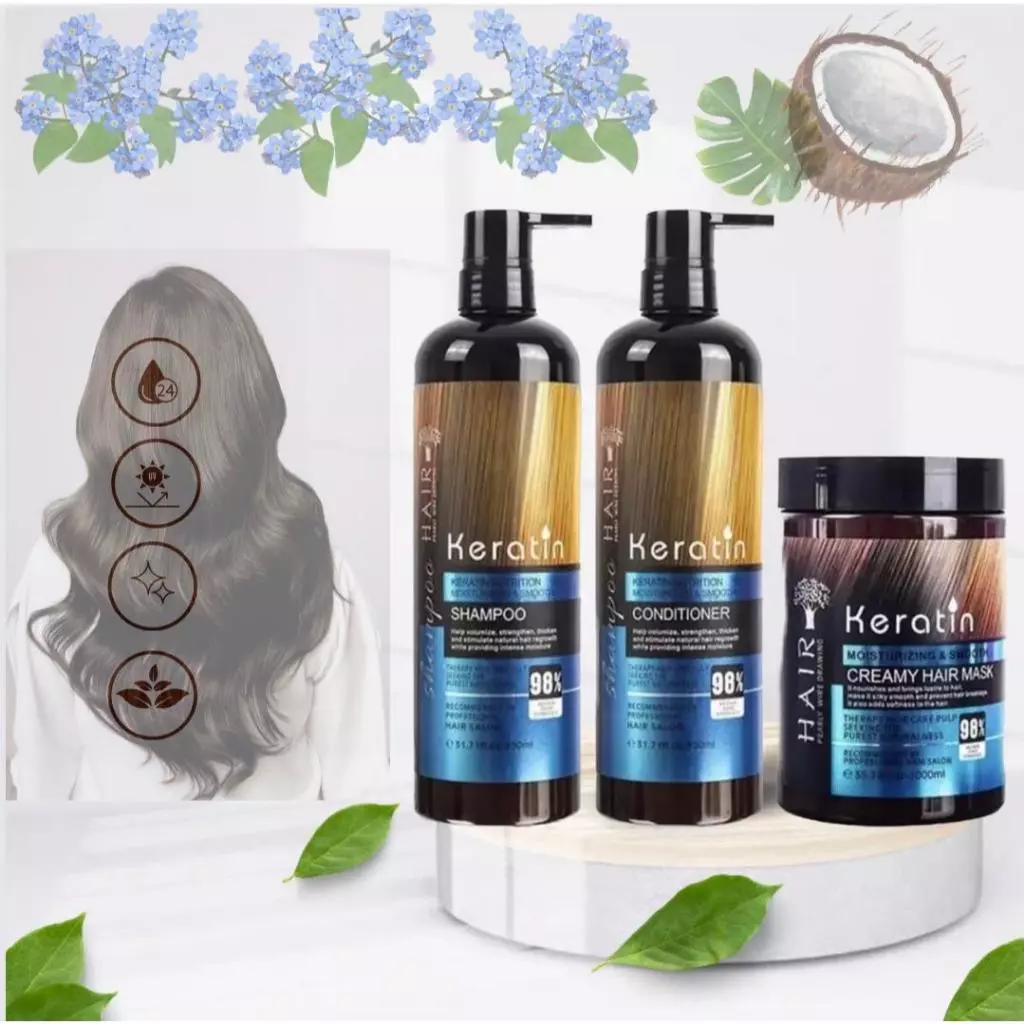 [Flash Sale] HAIR03 แชมพู ครีมนวด ครีมหมัก เซ็ตแชมพูครีมนวดครีมหมัก เคราติน