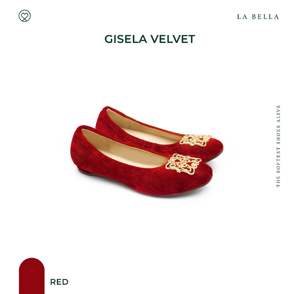 LA BELLA รุ่น GISELA VELVET - RED