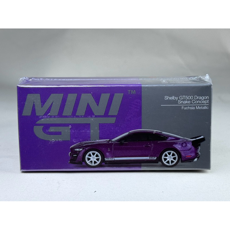 🔹Shelby GT500 Dragon Snake Concept Fuchsia Metallic #696 Scale 1:64 ยี่ห้อ Minigt