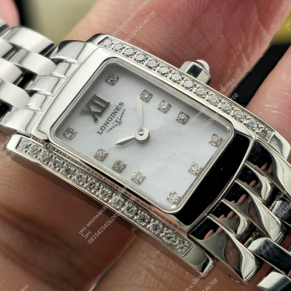 Longines Dolce Vita with diamonds mother of pearl
