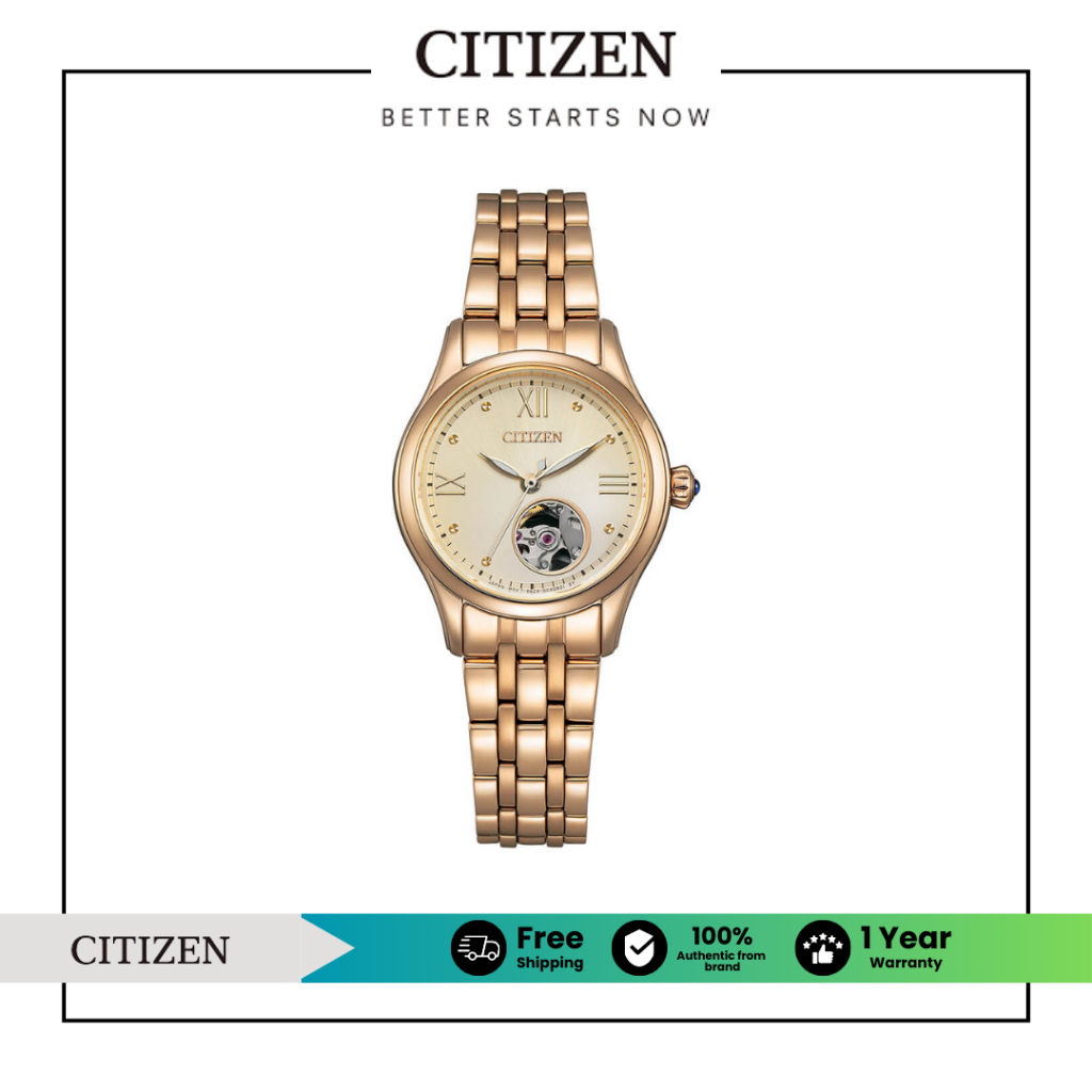 CITIZEN Automatic PR1043-80P Lady Watch (นาฬิกาผู้หญิงระบบออโตเมติก)