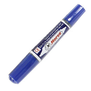 HORSE (ตราม้า) ปากกาเคมี 2หัว ตราม้า TWIN-PEN - หลากสี (12ด้าม/กล่อง) จำนวน 1 กล่อง