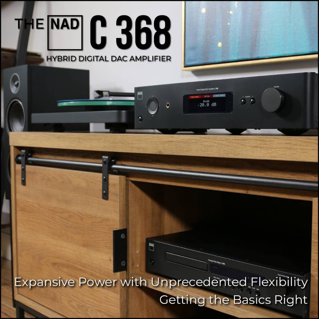 NAD C368 Hybrid Digital DAC Amplifier แอมป์ดิจิตอลมีแดคในตัว 80 วัตต์/ข้าง มีกำลังขับสำรอง