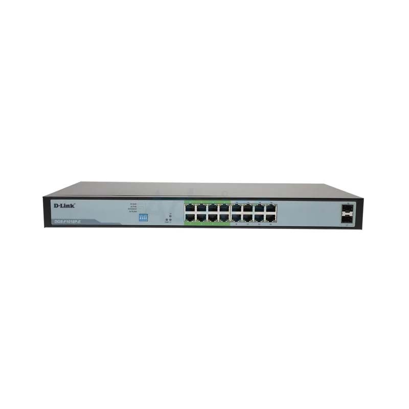 Gigabit Switching Hub 16 Port D-LINK DGS-F1018P-E (17,16 POE,+2 SFP)(By Shopee  SuperTphone1234)