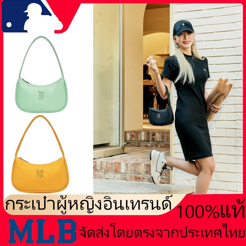 2024 NEW จริง 100% MLB Shoulder Bags Nylon cloth underarms big logo กระเป๋าถือ