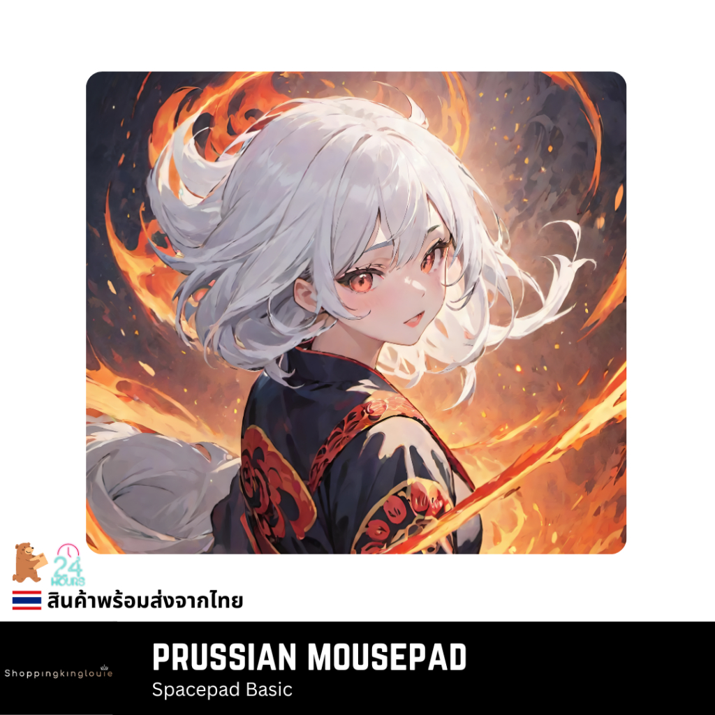 (Sale ส่งท้ายปี 590.-) Prussian Spacepad (UNCOATED) Mousepad แผ่นรองเมาส์เกมมิ่ง แผ่นรองเมาส์ลายอนิเมะ