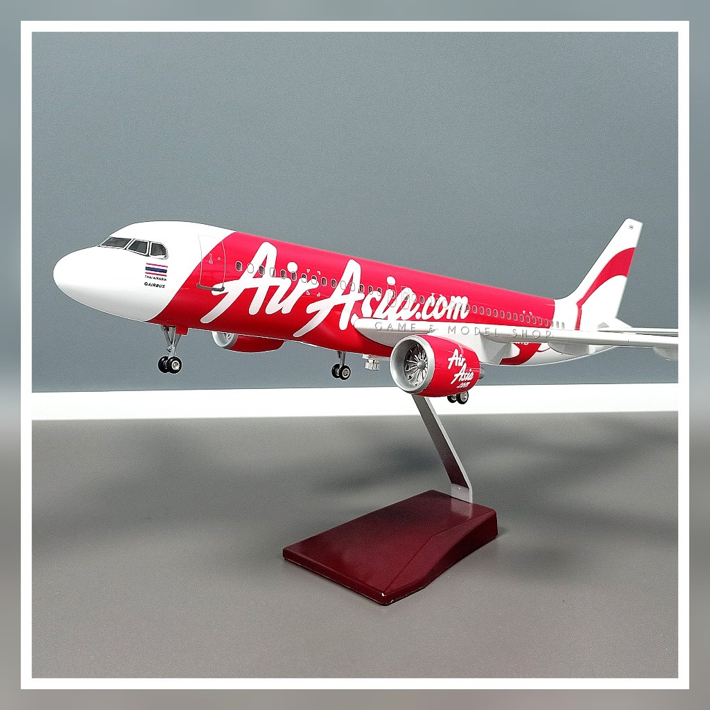 **สินค้าพร้อมส่ง***โมเดลเครื่องบิน แอร์บัส Airbus A320 แอร์เอเชีย ยาว 46 ซม. (มีไฟ) (สินค้าสำหรับตั้งโชว์เท่านั้น)