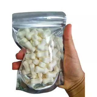 นมแพะอัดเม็ด Goat Milk 100g🥛 {แบ่งขาย} ขนมทานเล่นสำหรับสัตว์เลี้ยง เสริมแคลเซียม