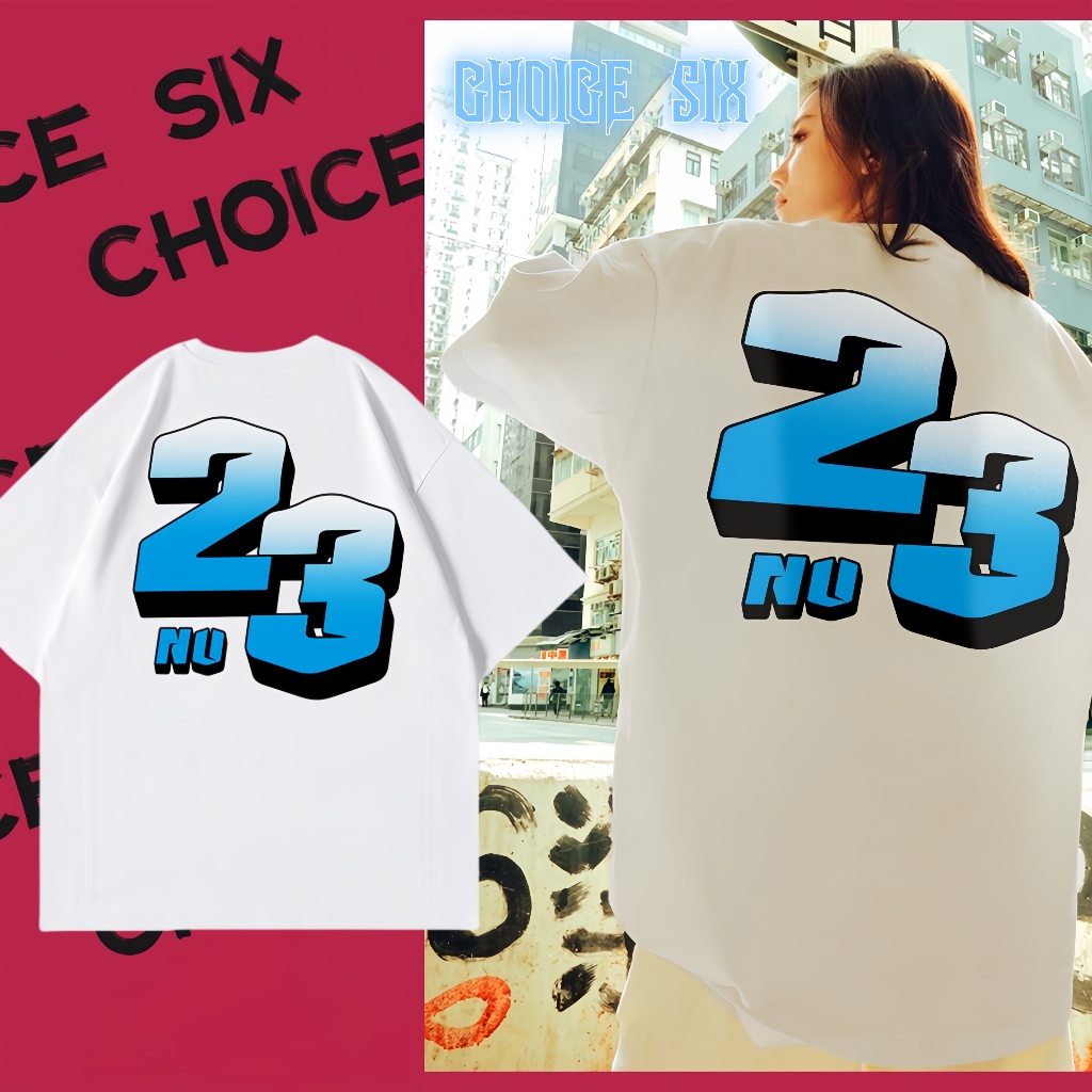 🌟พร้อมส่ง🌟2024 สินค้าใหม่ JORDAN 23 เสื้อยืดคอกลม สไตล์คู่รัก เสื้อยืดอินเทรนด์ นักเรียน ทรงหลวม con