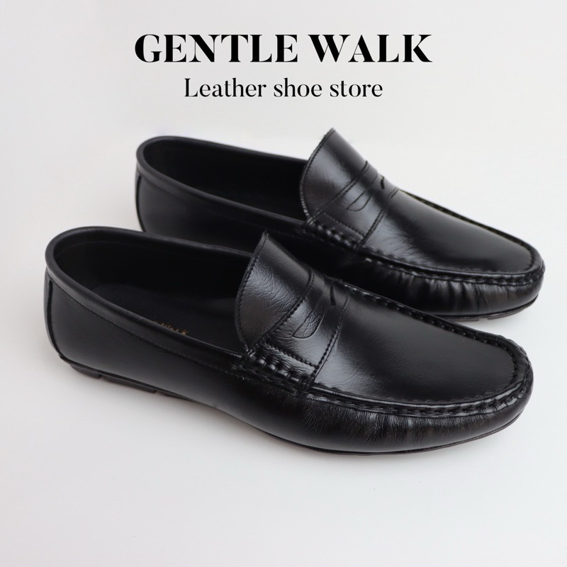 Moccasin รองเท้าหนังวัวแท้ 100% Gentle walk